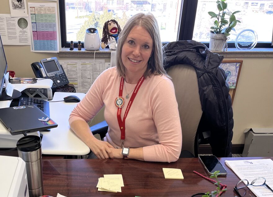 Dr. Megan Littlefield in her office at RiverStone Health.