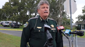 Hernando County Sheriff Al Nienhuis speaks about the outcome of a fatal shooting Wednesday morning in Spring Hill. (Courtesy of Hernando County Sheriff's Office/Facebook)