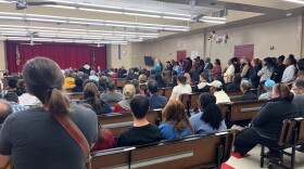 Hundreds of students and community members attended Tuesday night's South Colonie Board of Education meeting. Many described other racist incidents.