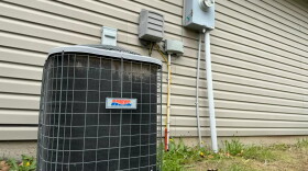 Backyard combination heat and AC unit
