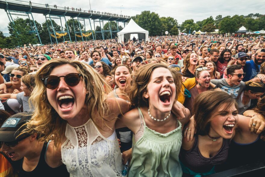 The crowd at this year's Moon River.