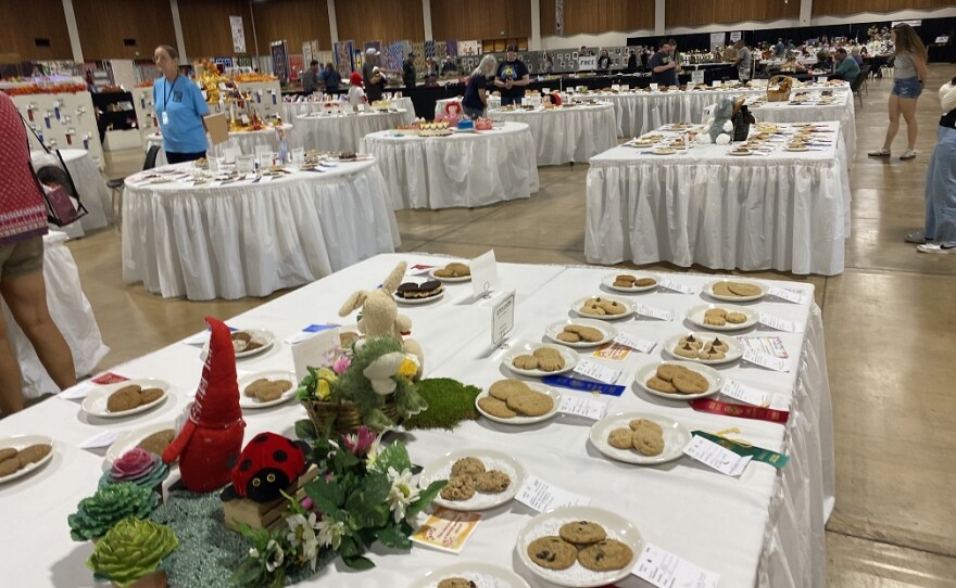 Bakers compete for recognition for their cookies and other confections at the fair.