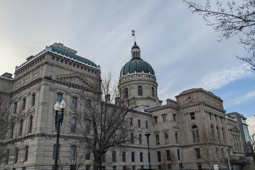The Indiana Statehouse.