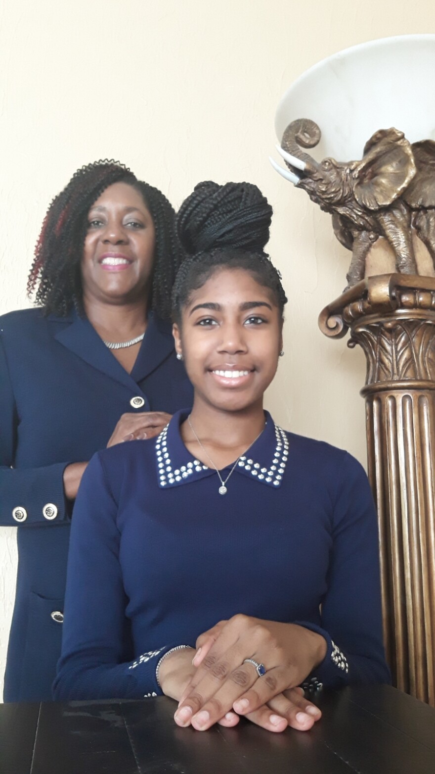 Rep. Patricia Williams and her foster daughter Ronia.