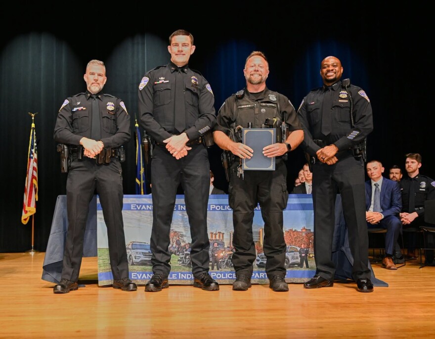 Evansville Police officers honored on July 13, 2026