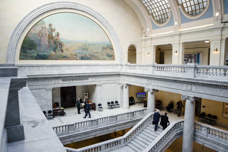 Photo inside the Utah State Capitol.