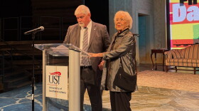 USI President Steve Bridges and Neal Franklin