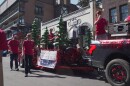 Serve Park City's float heads down Main Street on Miners Day 2025.