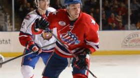 Zemgus Girgensons when he played for the Rochester Americans