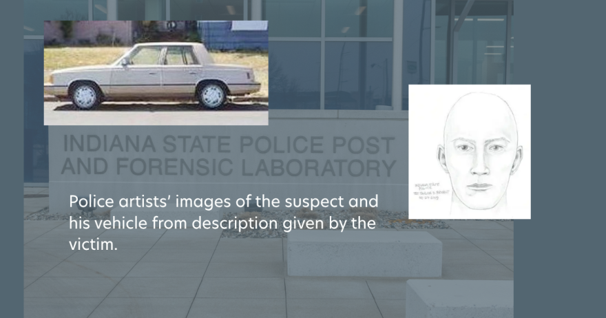 These are artist images connected to the 2015 shooting of Rocky Swihart. The shooting is the subject of an Indiana State Police Cold Case investigation.
