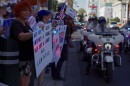 Thousands of protestors line up in front of the Lloyd George Courthouse during the nationwide “No Kings” protest, on Saturday June 14, 2025, in Las Vegas.