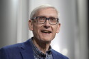 FILE - Gov. Tony Evers, D-Wis., speaks before President Joe Biden at the Earth Rider Brewery, Thursday, Jan. 25, 2024, in Superior, Wis. The Wisconsin Supreme Court on Friday, Feb. 2, 2024, agreed to hear Evers' lawsuit against the Republican-controlled Legislature arguing that it is obstructing basic government functions. (AP Photo/Alex Brandon, File)