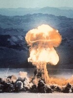 The Priscilla event, part of Operation Plumbbob conducted at the Nevada Test Site in 1957, was a 37-kiloton device exploded from a balloon.