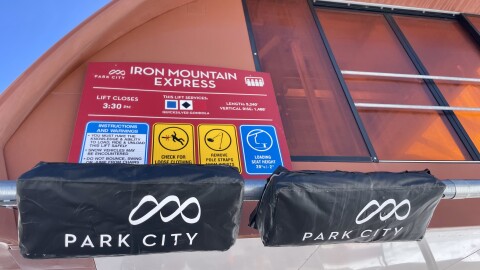 the bottom terminal of iron mountain express in park city mountain's canyons village