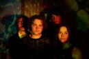 The band 28 days later posing for a photograph.