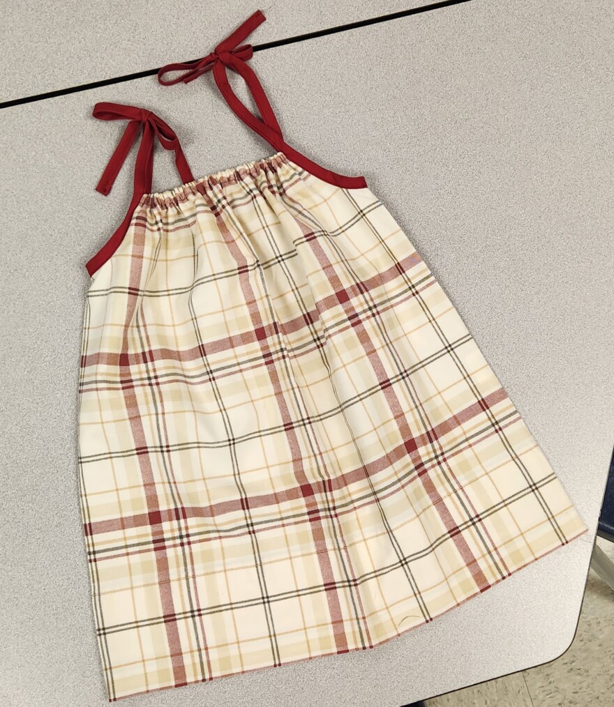 The dresses start with a pillowcase.