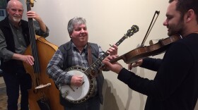 Banjo master Randy Lucas works out with his trio. 