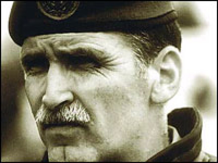 Roméo Dallaire, as pictured on the cover of <i>Shake Hands with the Devil</i>