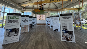 The travelling exhibit is making several stops on a tour around the United States. Here is the exhibit during its first stop in St. Petersburg, Fla.