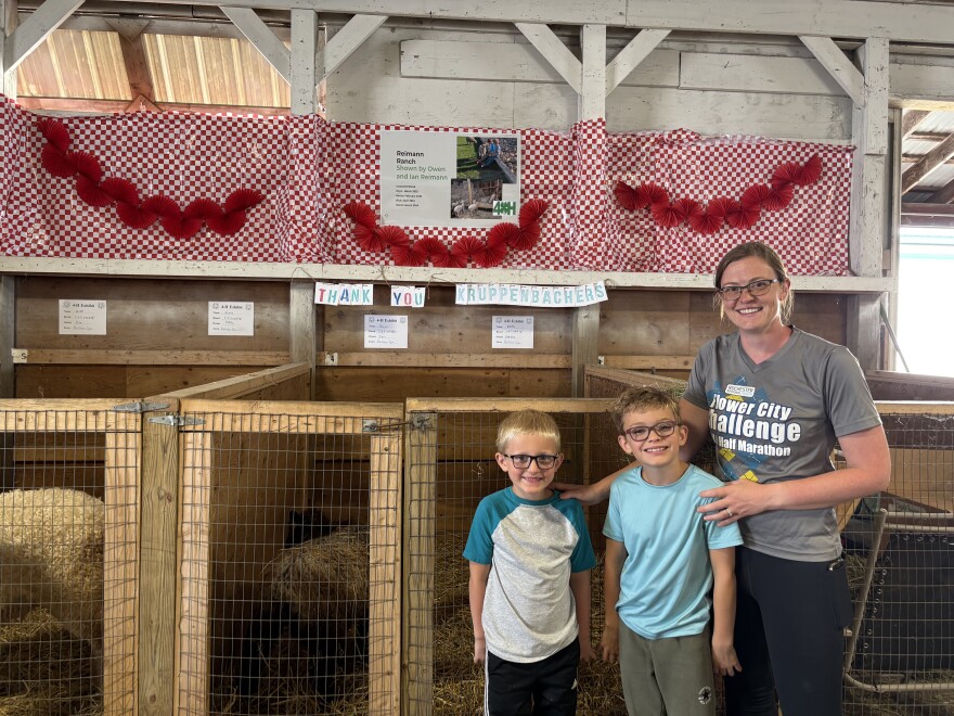 The Reimann family is participating in a series of shows during the fair