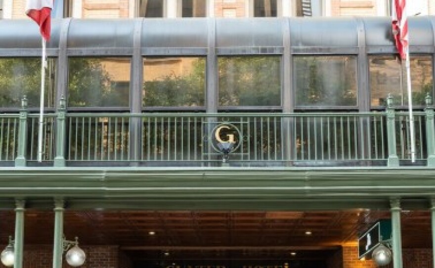 entrance facing Houston Street