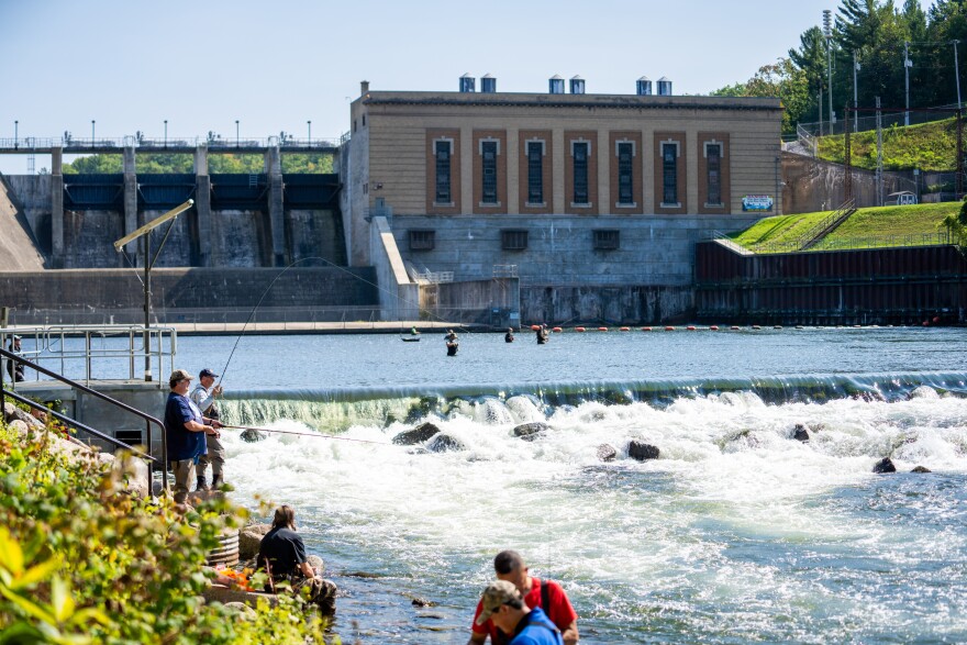 Tippy Dam Recreation Area. (Photo: Tyler Leipprandt/Michigan Sky Media LLC for Michigan DNR)