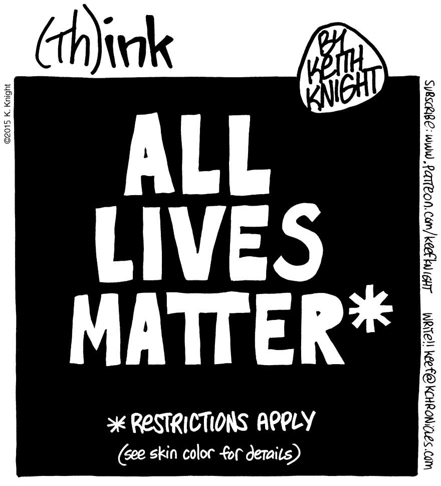 "All Lives Matter" cartoon