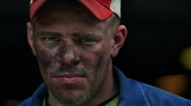 Kyle Johnson, 22, after an overnight shift at a coal mine in Buchanan County, Va.