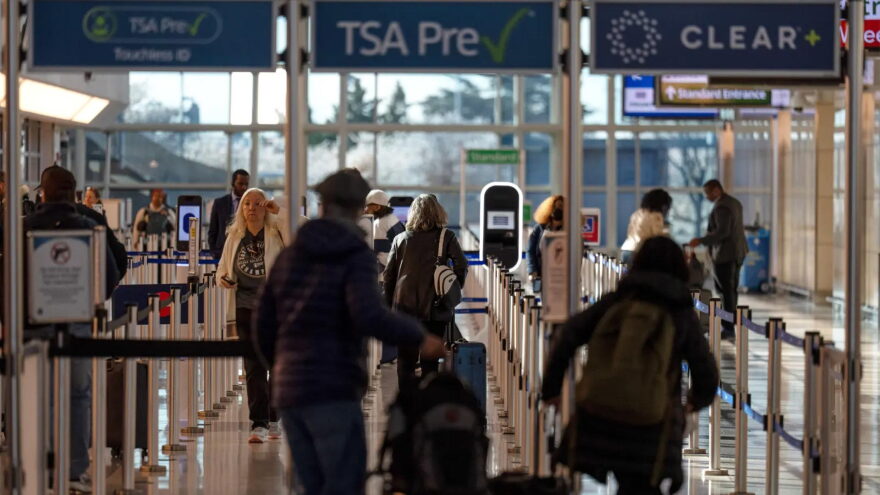 AP TSA security checkpoint Reagan National