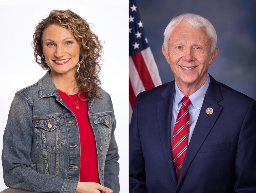 Democrat Callie Barr will take on incumbent Republican Rep. Jack Bergman in Michigan’s First Congressional District race in the November general election. (Collage by WCMU's Jack Ecker)