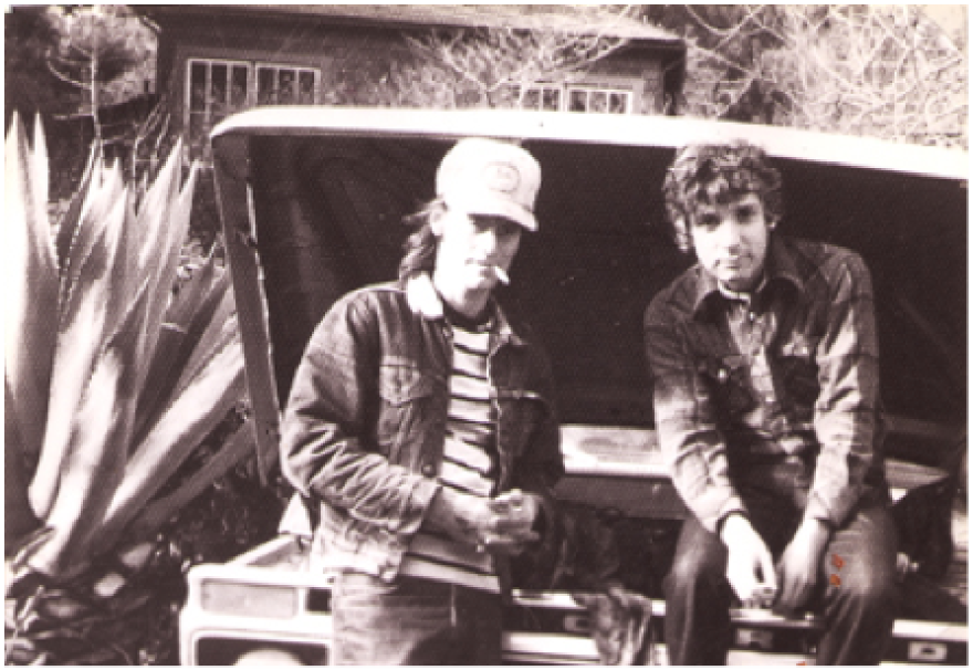 Sam Shepard, left, and Johnny Dark, 1981