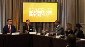 Mental health experts speak at the Youth Mental Health Roundtable in Coconut Grove Oct. 8, 2025.