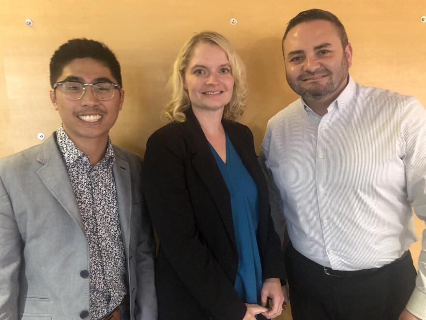 Luke Amargo with Better Business Bureau, Kristina Crane with STC Health, and Vitalyst Health Foundation’s David Martinez.