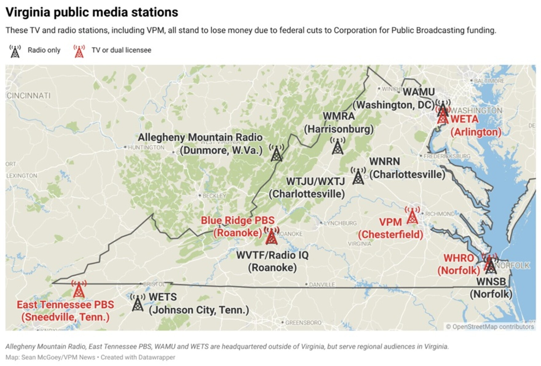 Virginia public media stations brace for impact of federal funding cuts