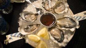 An oyster tray at Seattle restaurant Westward.