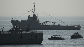 Military personnel take part in a U.S.-sponsored multinational military exercise in Panama City, Thursday, Aug. 13, 2026.