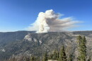 This photo provided by the National Parks Service shows the Dome Fire burning in Yosemite National Park on Wednesday, Sept. 16, 2026.