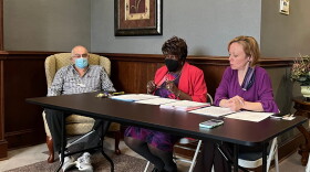 From left: WHA Board Chair Al Sharp, Interim CEO Vernice Hamilton, communications coordinator Julia Shaw.
