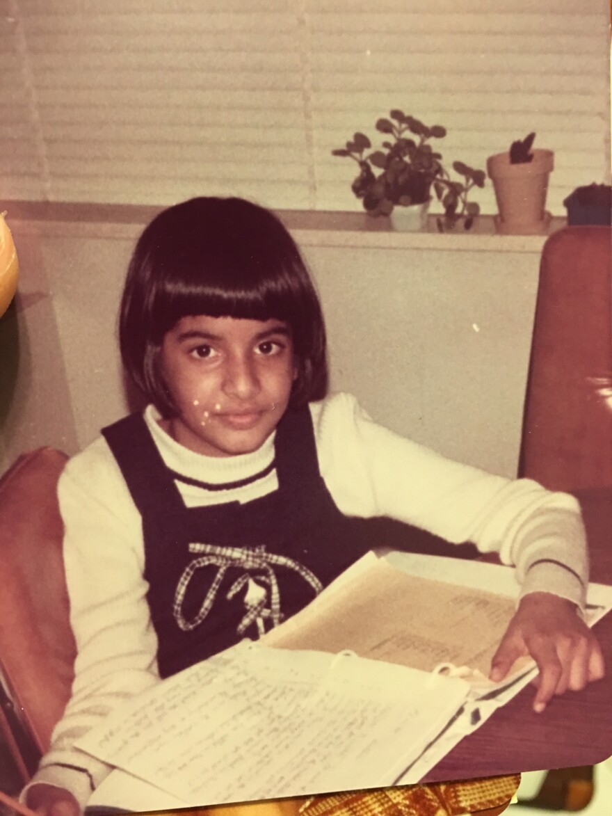 Cheetie Kumar at age nine growing up as a self-declared "nerdy" kid in the Bronx. 
