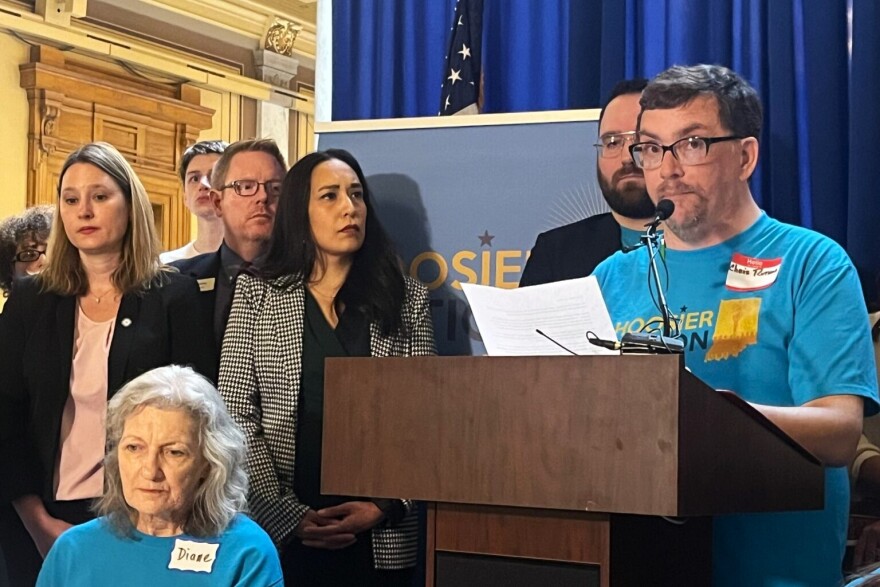 Christopher Rutan, a Bartholomew County chapter organizer for Hoosier Action, talks about General Assembly inaction on priority bills.