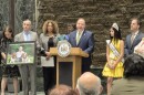 Lawmakers and advocates rally for organ donation legislation during a Donate Life New York event at the Legislative Office Building on March 31, 2026, in this file photo.