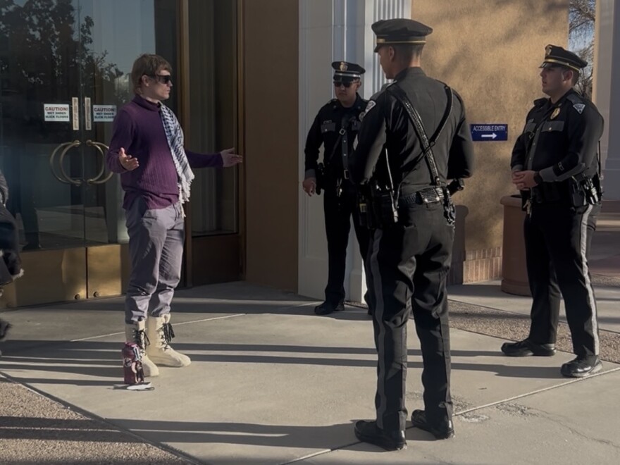 New Mexico State Police detained Adeo Herrick after Representative Stefani Lord (R-22) claimed Herrick "touched and harassed" her.