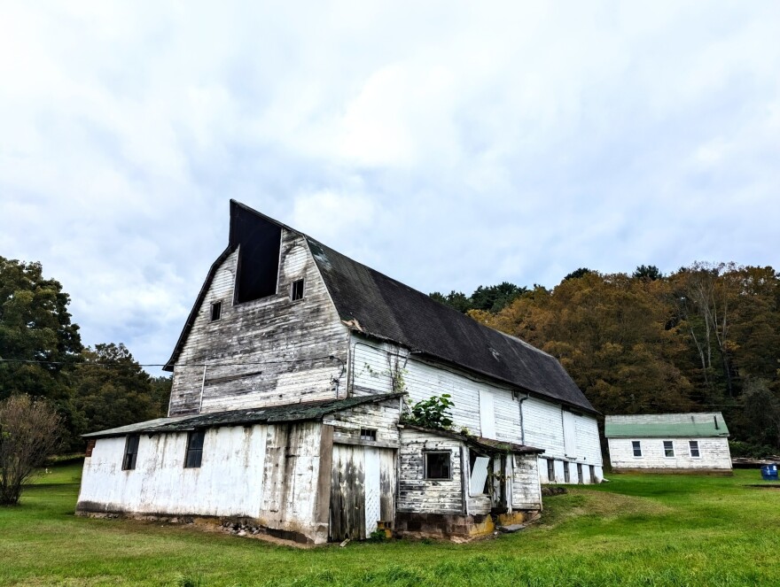 The historic barn on the Santos Farm property in Milford Twp.