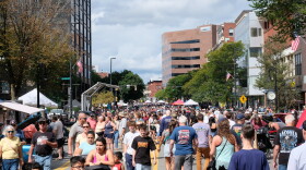 Several candidates in Tuesday's state primary election campaigned at a car expo in downtown Manchester, Saturday, Sept. 5, 2026.