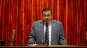 Speaker Joe Shekarchi addresses the General Assembly.