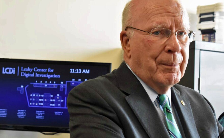 Senator Patrick Leahy at Champlain College's Leahy Center for Digital Investigation