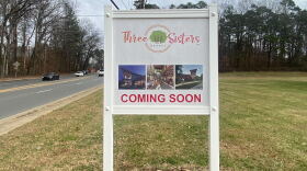 A “Coming Soon” sign of the expected co-op grocery store is planted off Clanton Road and West Boulevard.