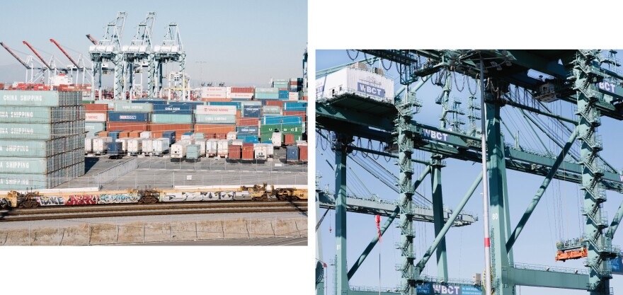 The ports of Los Angeles and Long Beach play a major role in the local economy – more than $1 billion worth of product moves through these ports each day. They make it easier to import goods like electronics, furniture and auto parts from Asia, as well as export goods produced in Southern Californa, like high-end jeans and agricultural goods.