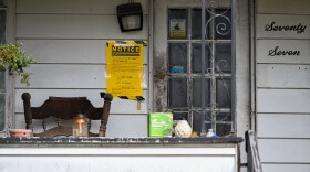 77 South Grant Street is condemned due to structural fire damage.