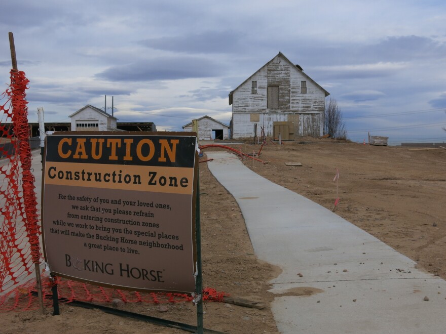 The Bucking Horse subdivision in Fort Collins, Colo., will include a working CSA farm, complete with historic barn, farm house and chicken coop.